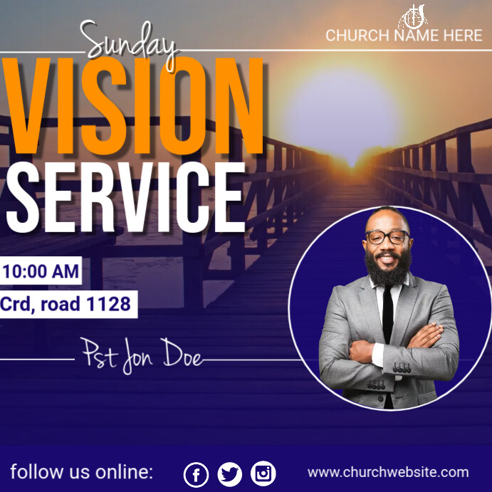 VISION SUNDAY (5) Template | PosterMyWall