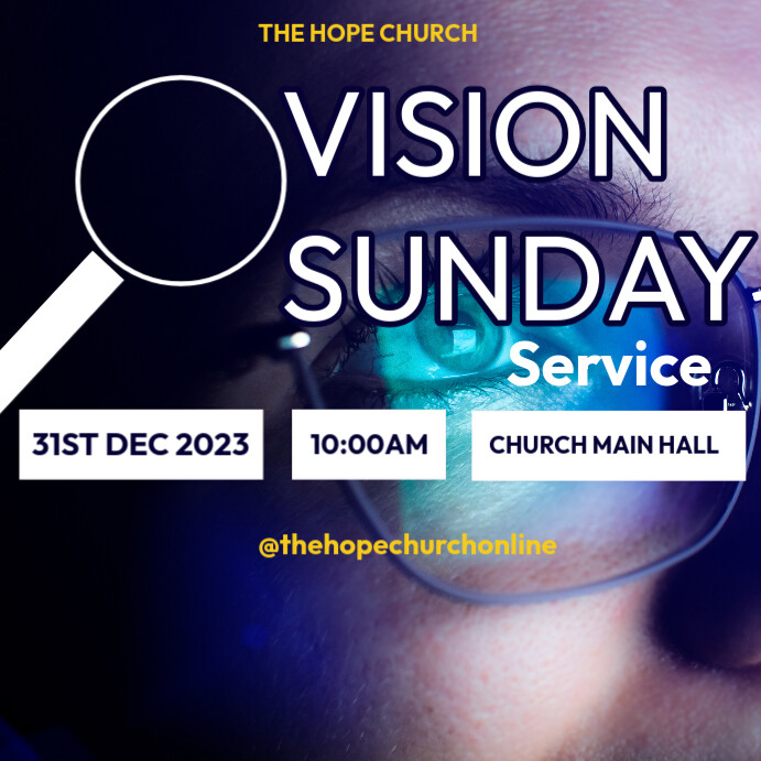 Vision Sunday Template PosterMyWall