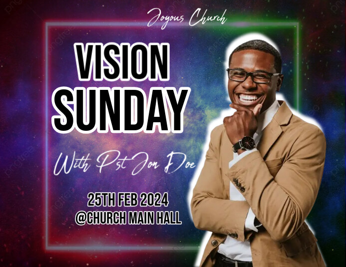 vision sunday Flyer (US Letter) template