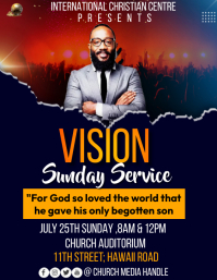 vision sunday service Template | PosterMyWall