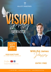 vision sunday service Template | PosterMyWall