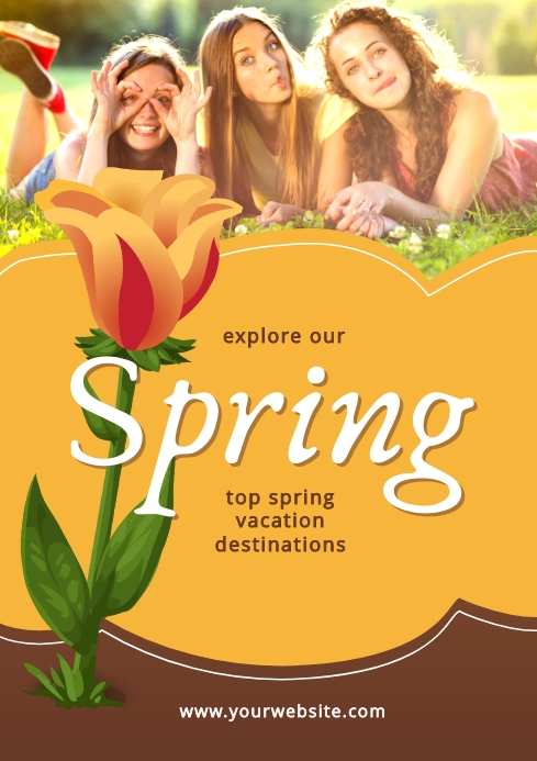 Copy of Visit in Spring Template | PosterMyWall
