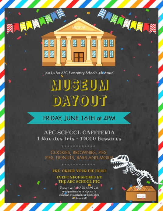 Visit museum school flyer Template | PosterMyWall