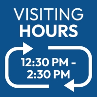 Visiting hours instagram flyer template | PosterMyWall