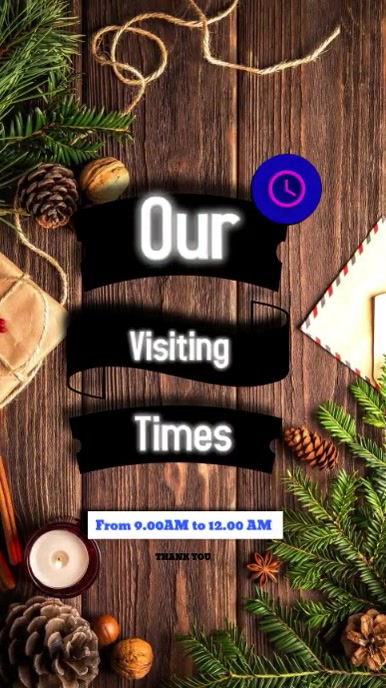 Visiting Time Simple VISITING TIMES ,BUSINESS POSTER Template | PosterMyWall