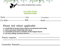 White Visitor Form A4 Template | PosterMyWall