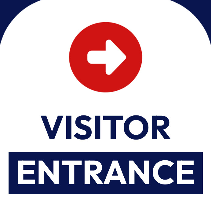 Visitor entrance sign Template | PosterMyWall