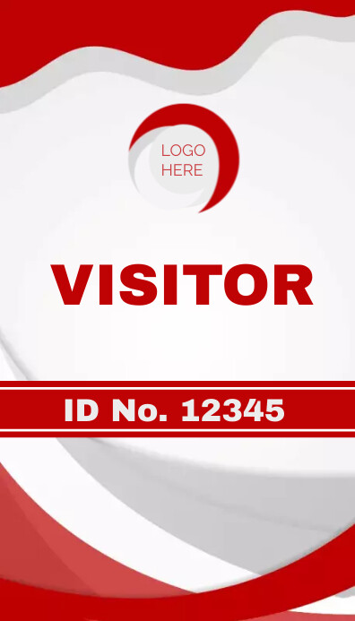 Visitor ID Card Template PosterMyWall Visitor ID Card Template PosterMyWall