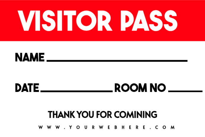Visitor's Pass Instagram Ad Template | PosterMyWall
