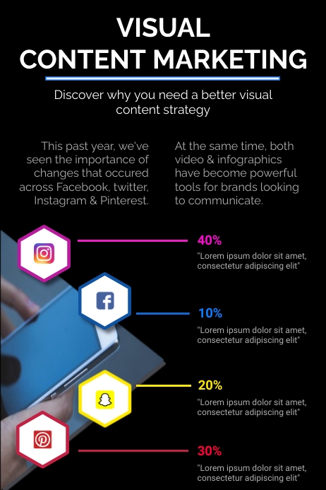 Content Visual Promo Code Copy of Visual Content Marketing | PosterMyWall