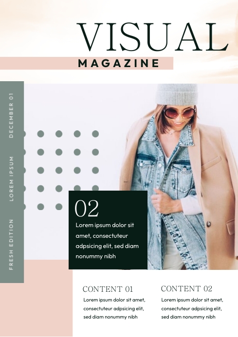 Visual Magazine Template | PosterMyWall