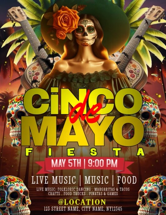Viva La Fiesta! Celebrate Cinco de Mayo in Full Style Pamflet (VSA Brief) template