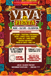 Red Hispanic Heritage Celebration Iphosta Template