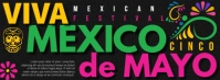 Viva Mexico Banner Facebook-coverfoto template