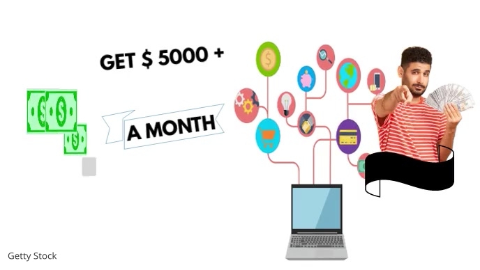Monthy Earning Sign Vlog About Earning Money Online Monthly Templ Template | PosterMyWall