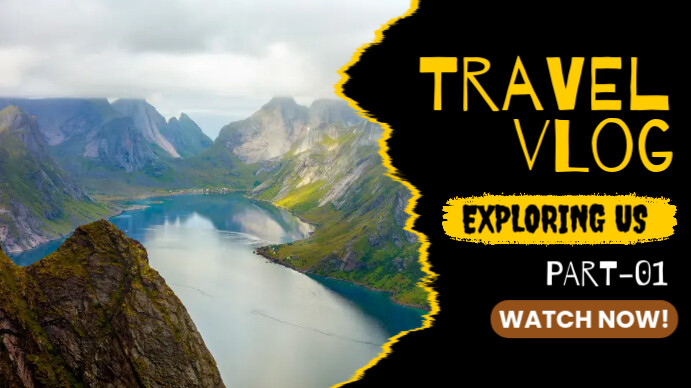 Vlogging YouTube Thumbnail template