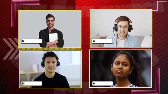 VMIX-ZOOM NEWS MULTI-VIEW Template | PosterMyWall