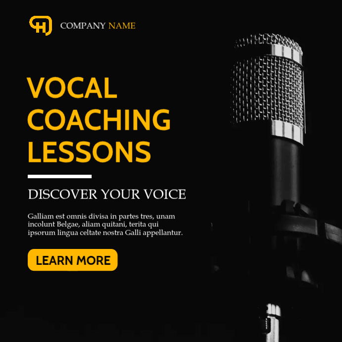 Plantilla de Vocal Coaching Lessons | PosterMyWall