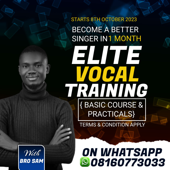 Vocal Training Box vocal training flyer Template | PosterMyWall