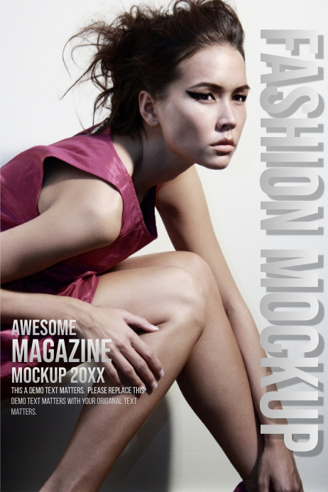Vogue 50 Hairstyles Magazine Cover Template Postermywall