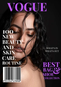 Vogue Front Cover Page A6 template
