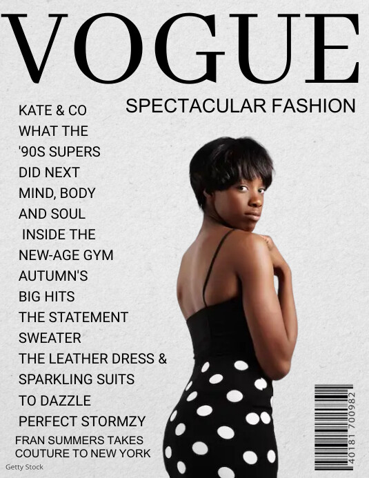 vogue magazine cover template PosterMyWall