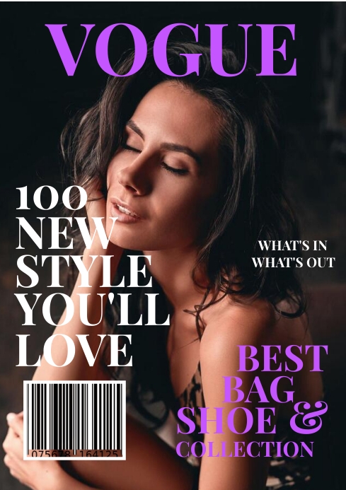 Vogue Style Magazine Cover Template | PosterMyWall