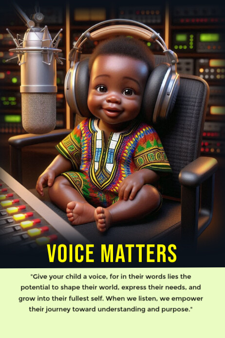 VOICE Poster template