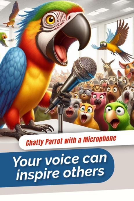 Voice Poster template