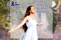 Voilence Against Women Campaign Template Poster