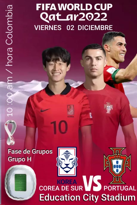 Volante futbol Qatar 2022 Cartaz template
