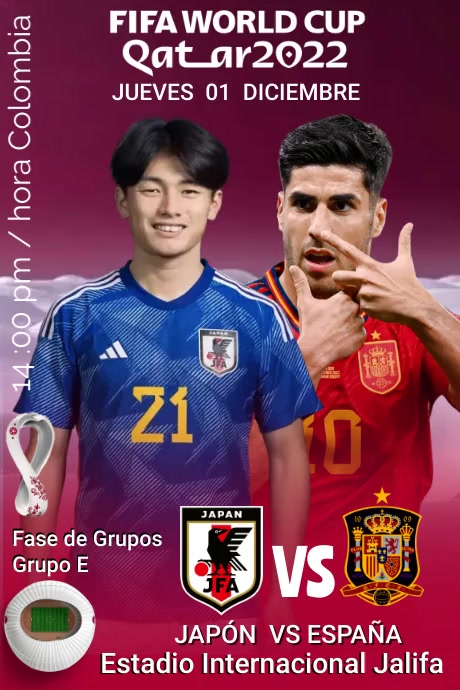 Volante futbol Qatar 2022 Plakkaat template