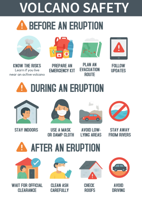 Plantilla de Volcano Safety | PosterMyWall