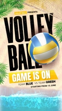 volley ball История на Instagram template