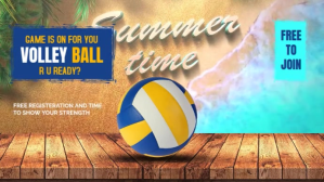 volley ball Ekran reklamowy (16:9) template