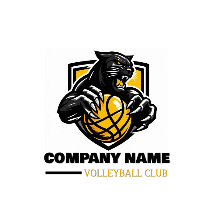 VOLLEYBALL BUSINESS LOGO template