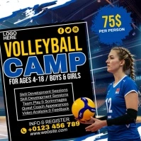 Volleyball Camp Instagram Post template