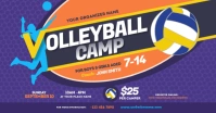 Volleyball Camp Facebook Shared Image template