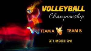 volleyball champions league Pantalla Digital (16:9) template
