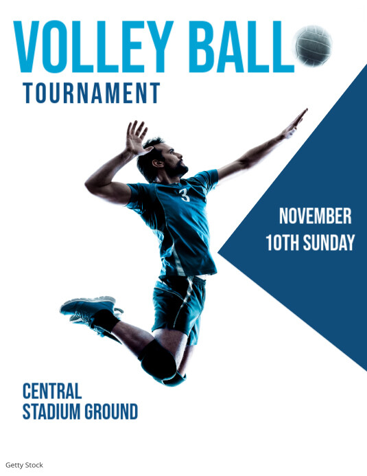 volleyball Template PosterMyWall