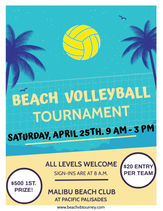 VOLLEYBALL Template PosterMyWall