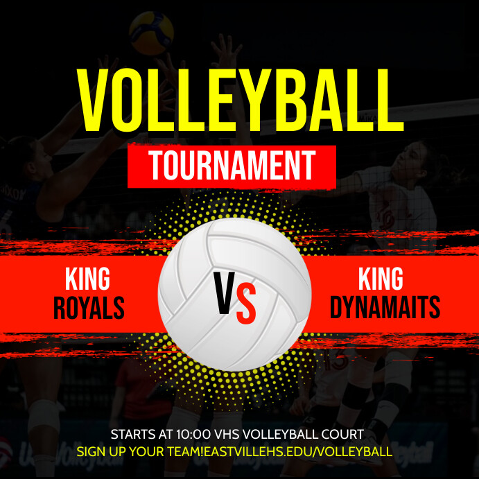 Volleyball Template PosterMyWall