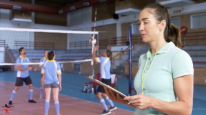 Brun Volleyball YouTube-miniature Template