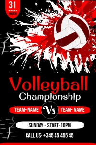 Volleyball Cartaz template