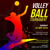 Volleyball Square (1:1) template