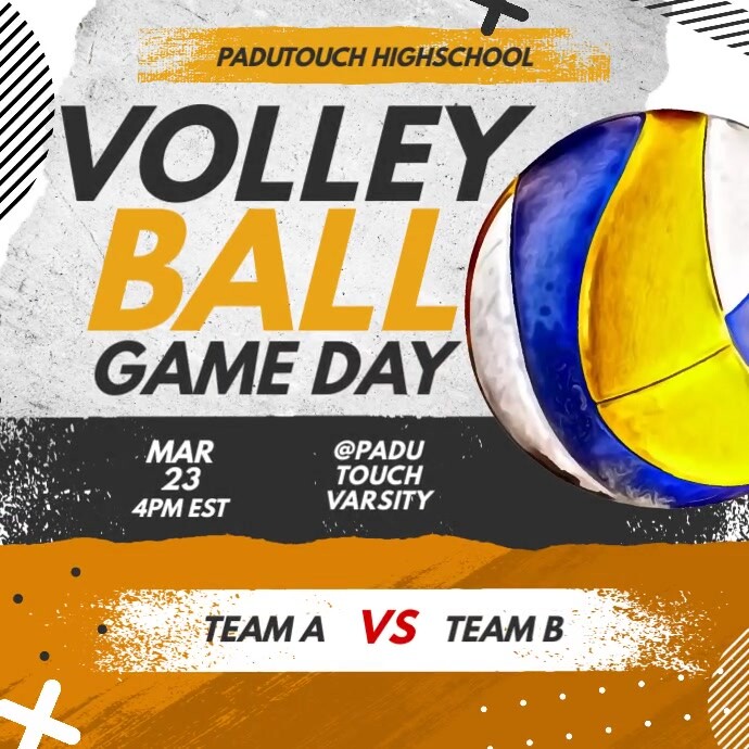 C pia De Volleyball Game Day Social Media Template PosterMyWall c-pia-de-volleyball-game-day-social-media-template-postermywall