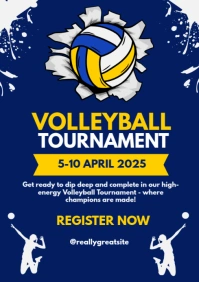 Volleyball game maximalist template A2