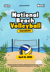 Volleyball Game Maximalist Template A2