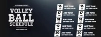 Volleyball Monthly Schedule Video Template Facebook Cover Photo
