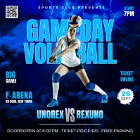 Volleyball Poster Instagram-opslag template